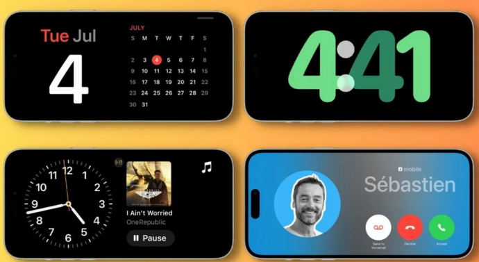 湖滨苹果手机维修分享iOS17横屏充电待机显示有什么好处 